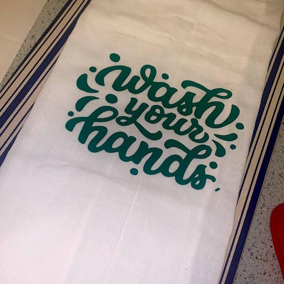 Wash your hands hand towel - Picture 1 of 4
